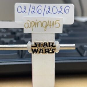 Pandora Shine 3D Star War logo charm